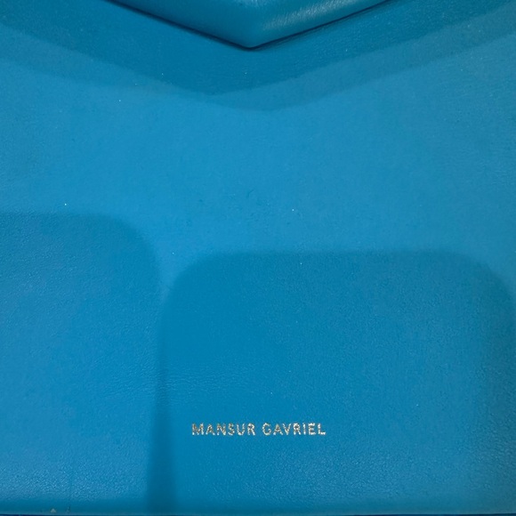 Mansur Gavriel Logo Engraved Zipped Shoulder Bag! - Picture 3 of 6